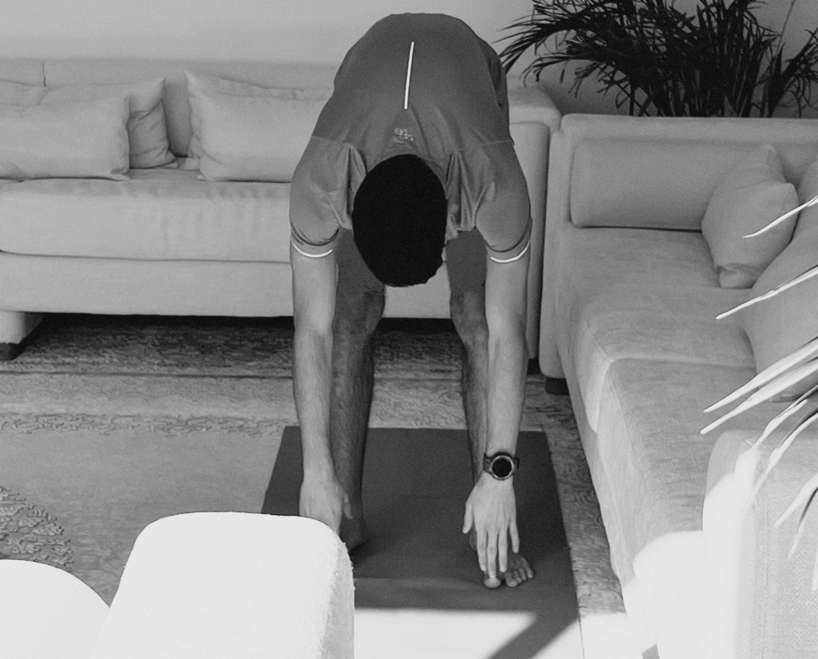 A patient following their rehabilitation program